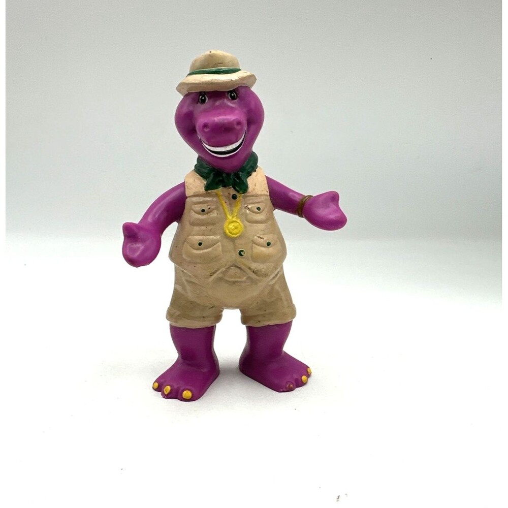 Vintage Barney The Dinosaur Lyons Group 4.5" Rubber Toy Figure